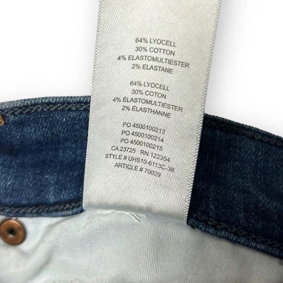 Denim Forum The Nico Mid Rise Skinny Crop in Medium Lagoon  26 - Picture 12 of 12